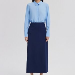 A LINE CREPE SKIRT