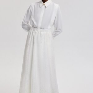 LACE SKIRT WITH ELASTIC WAIST