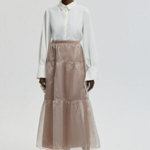 RUFFLED ORGANZA SKIRT